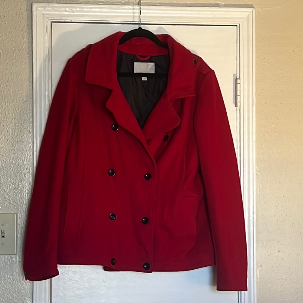 Red Pea Coat